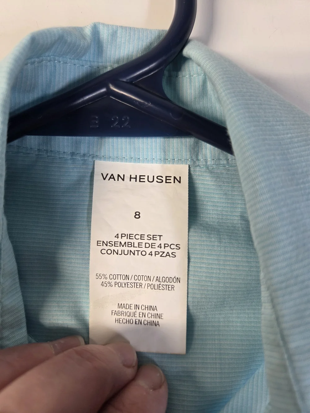 Van Heusen Light Blue/Teal Kid’s Dress Shirt